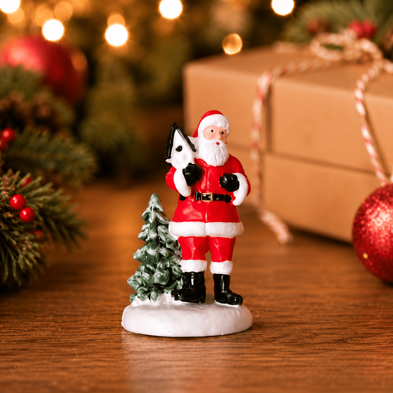 TEMU 1pc Christmas Decoration Home Decoration Christmas Snowman Santa Claus Christmas Tree Decoration Girl Decoration