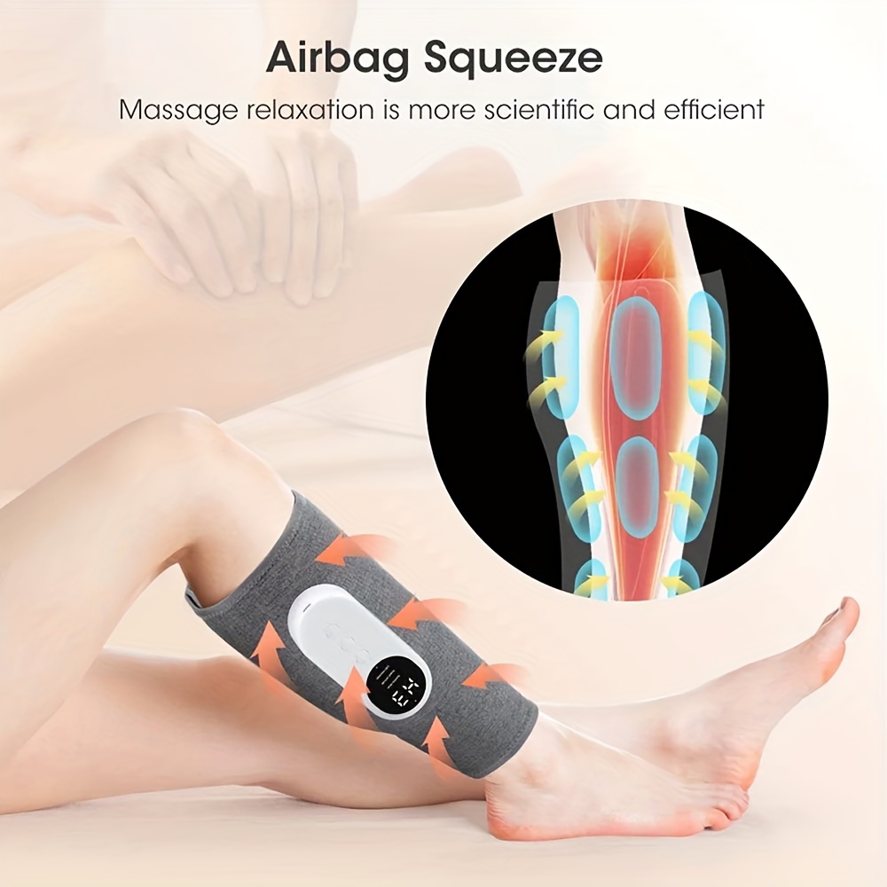 2 leg massagers for round calf   compressed massager leg massager with heat 3 strengths 3 heat levels   suitable for feet legs thighs and knees cordless leg massager christmas mothers day and fathers day gifts best for christmas Product details 0