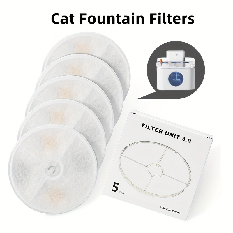 

Water Fountain Filters - Compatible With 2.0 & 3.0 Models, System With Resin & Activated Carbon For Fresh, Clean Drinking Water