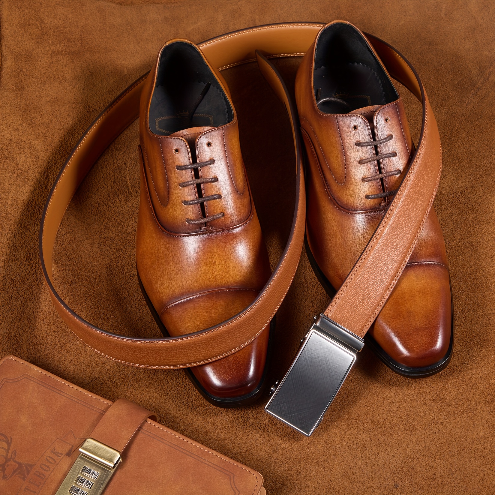 genuine leather ratchet dress belt men premium automatic - Temu