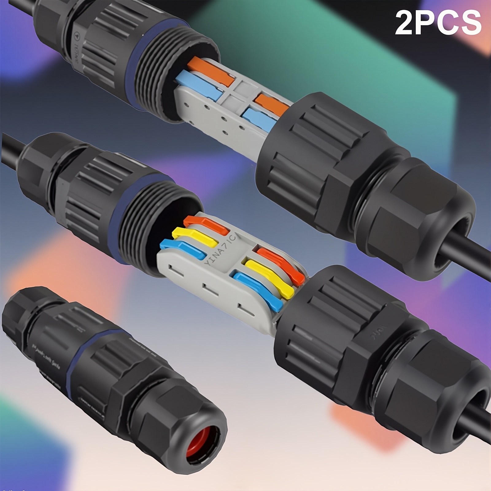 40pcs Connecteurs Enfichables LED | Connexion Rapide Fils Basse Tension | Boucle Verrouillage Sécurisée