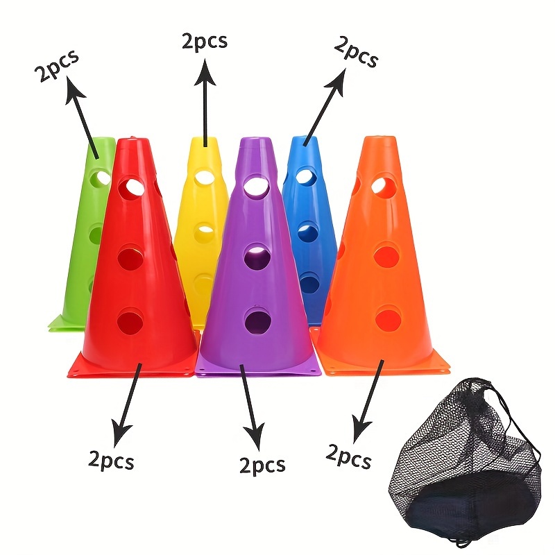 Image of 1 Set 23cm Hole Sign Bucket Football Speed Training Agility Equipment Sign Bucket Football Training Obstacle Cone