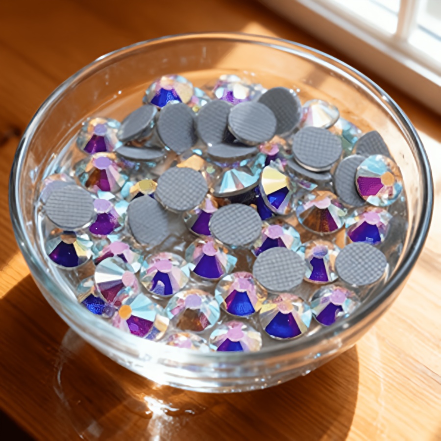 TEMU 1220pcs Transfer Rhinestones, High-quality Flat-back Hot Melt Iron-on Rhinestones, Suitable For Sewing Decoration On Clothing, Fabrics, Dresses,