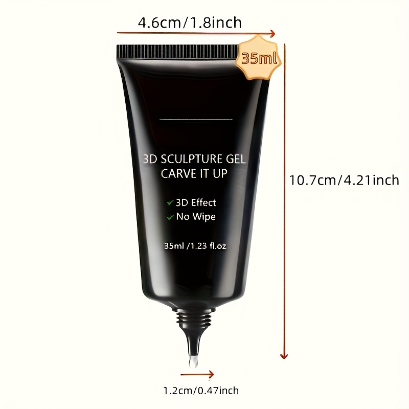 Image of 3d 35ml Sculpture Gel For Nails, Gel For Nail Gel For Nail Charm 3d For Nails Bling Gel For Decoration Gem For Nail Diamonds Cured Need / Gift