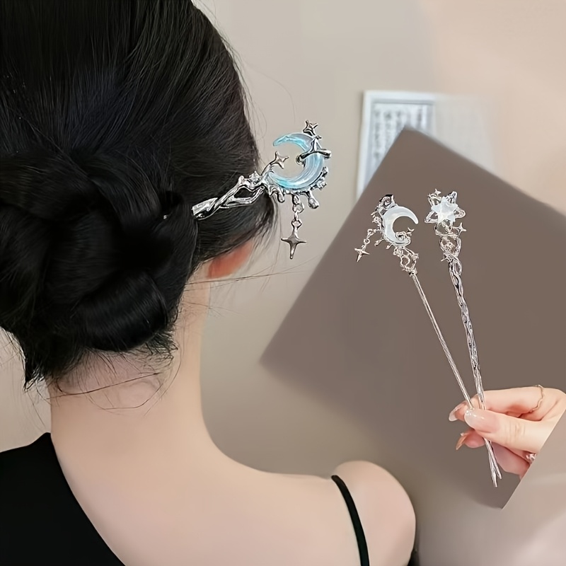 

2pcs Elegant Hair Sticks Set, And , Modern Chinese Style, Simple And Sophisticated Hairpins, Unique Hair Accessories For Women, Valentine's Day