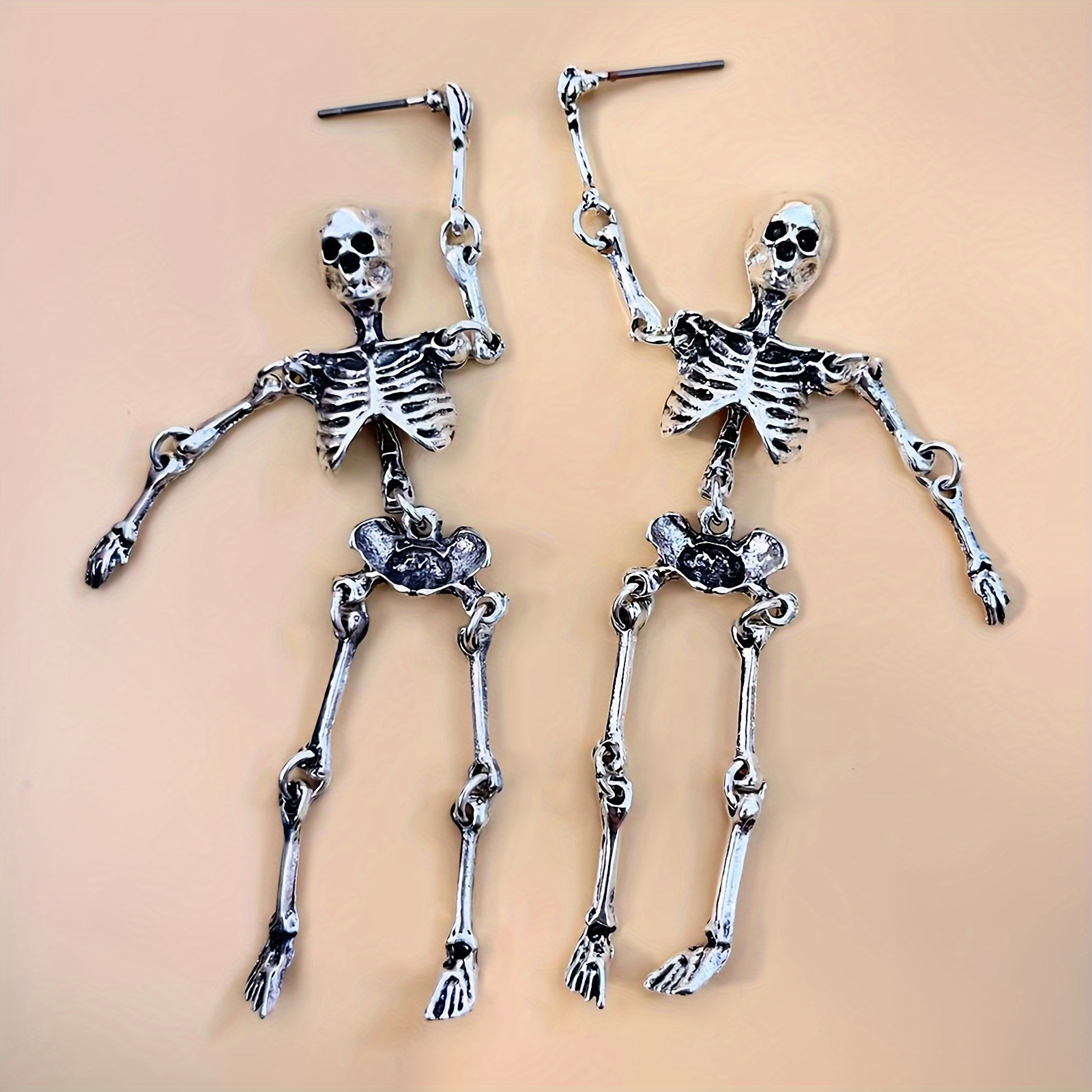 Vintage Gothic Halloween Skull Earrings