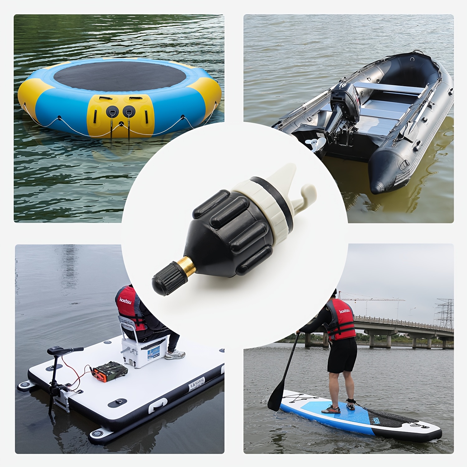 KOETSU Air Valve Adapter Pump Nozzle Converter