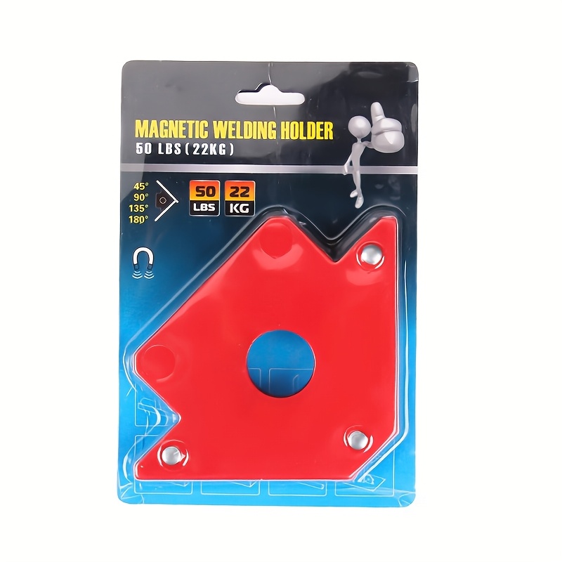 

Small Short Arrow Welding Magnet, 25 Lbs Metal Magnetic Stand, Multiple Angle 45° 90° 135°, Firm Holding Welding Fixture, Workshop Precision Positioning Welding Tool Set