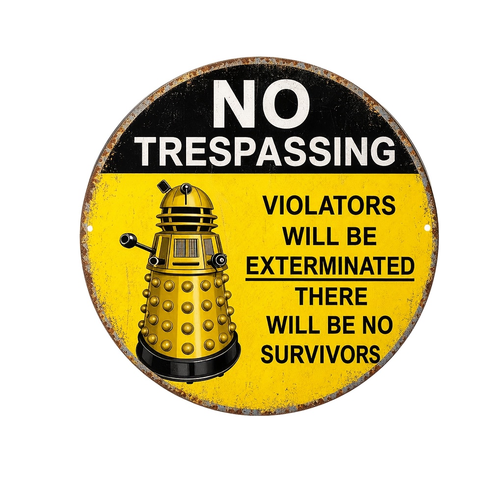 TEMU 2d Plane, No Trespassing Sign Creative Decoration - Wooden Decorative Plaque, Garage Wall Art Decoration Gift | Wall Art Decoration Halloween