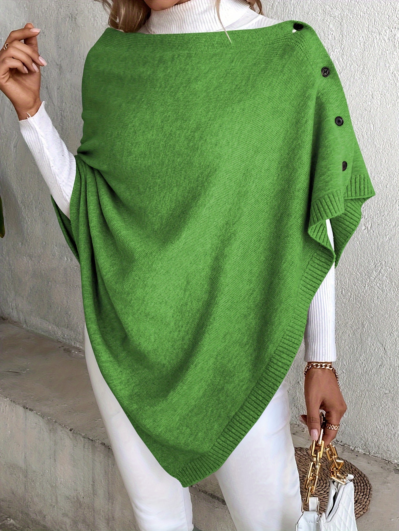 ensk elegantn vestrann capelet na celoron noen - s odhalenmi /lokov vstih s knoflky, stedn prun jednobarevn lehk materil prateln v prace pro neformln i formln obleen, zlepova outfitu, oversized tek, odoln ltka, mkk 0
