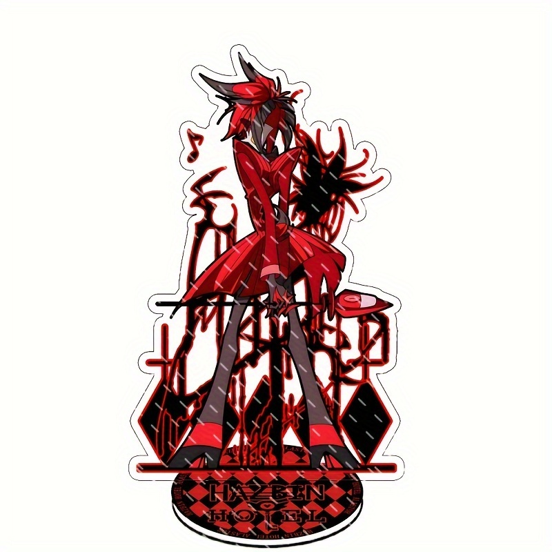 * Alastor Acrylic * - Collectible Character Display Card, Durable Acrylic Material, Vibrant Print, Standing Desk Decor, Official Fan