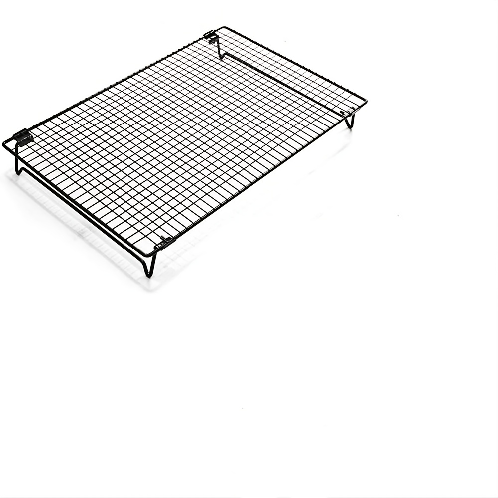[oversized Foldable Cooling Rack] 1pc Foldable Cooling Rack | Metal, Oven Safe, , Perfect For Bread And Cakes, Kitchen Essential
