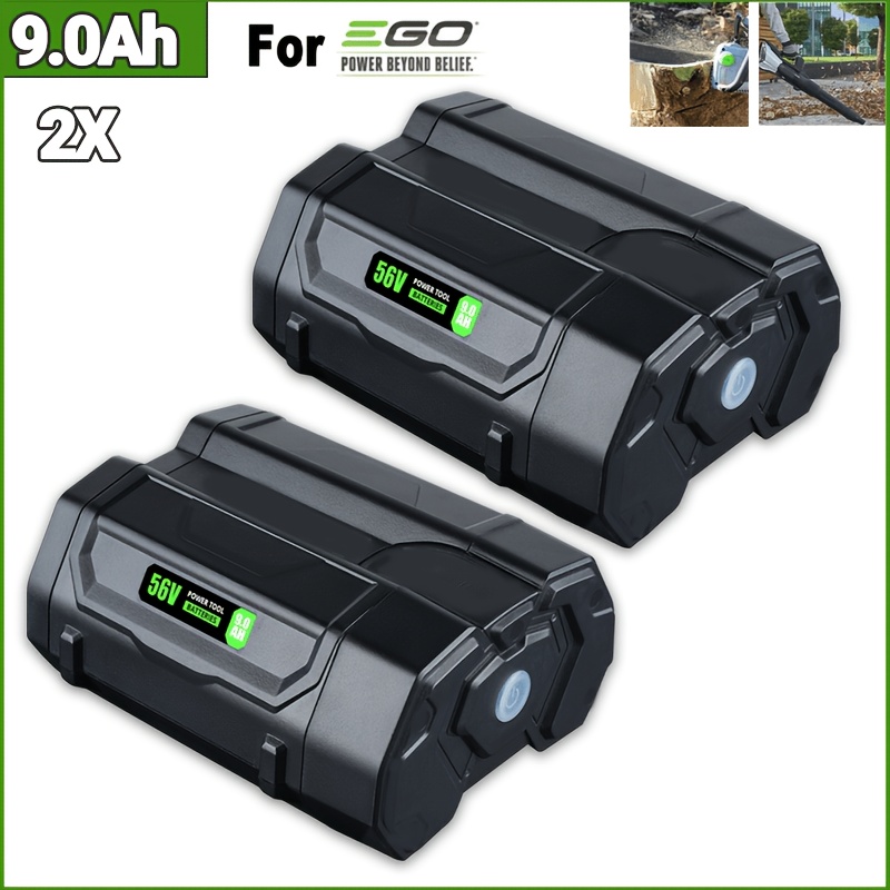 TEMU 2 Pack 9.0ah 50.4v(56vmax) Egl1828 Replacement Battery For Ego 56vmax Battery Ba2800t Ba4200 Ba5600t Ba1400, For Ego Sta1500 St1502lb Cs1604