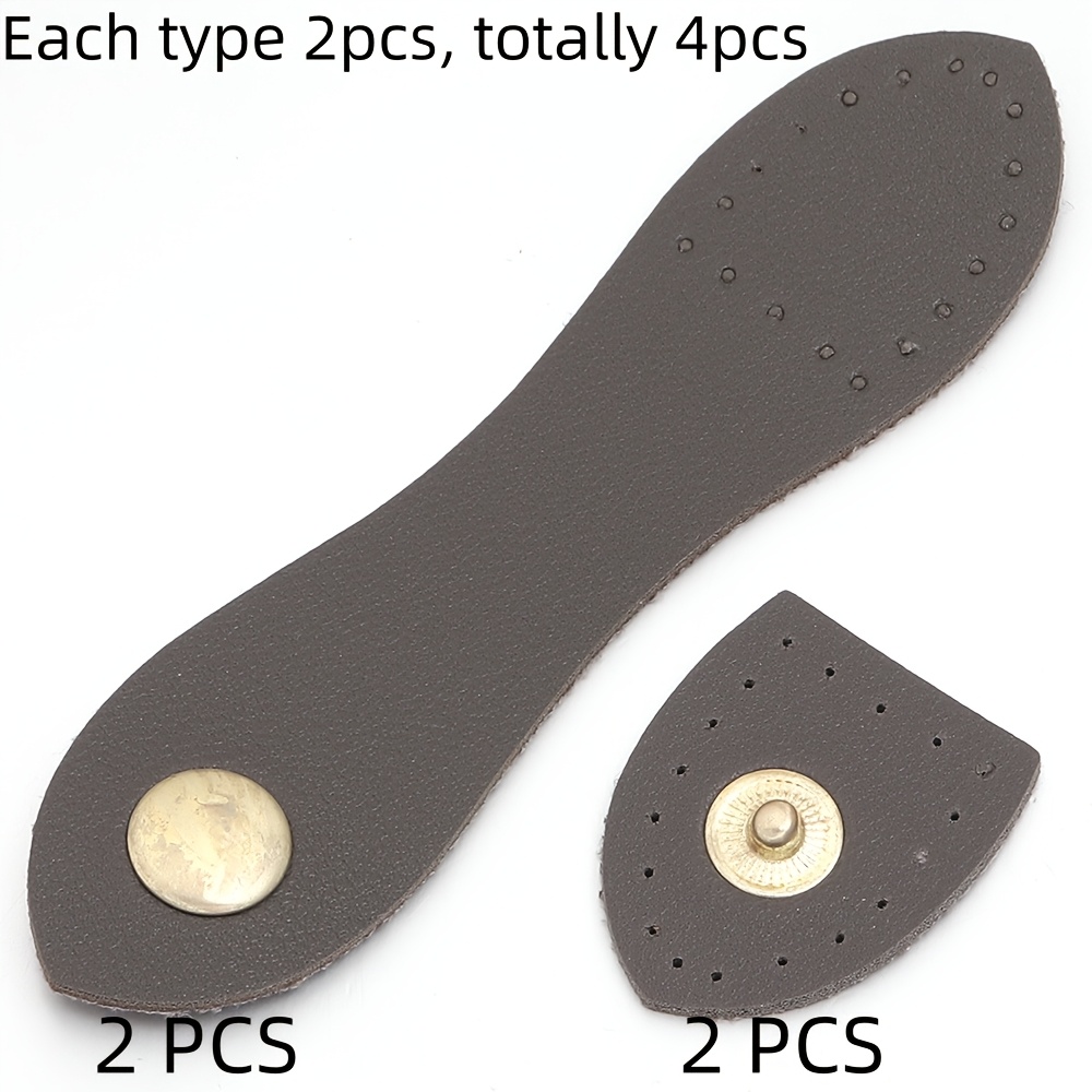 4pcs Faux Leather Bag Hardware Buckles