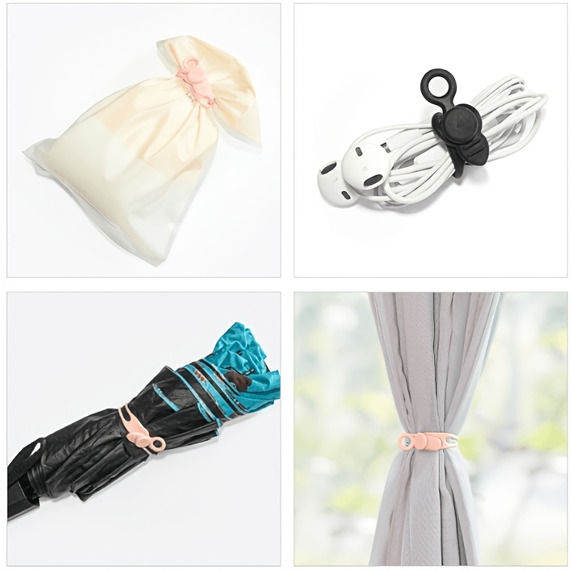 10/20pcs Multi-Functional Reusable Cable Ties for Wire Management