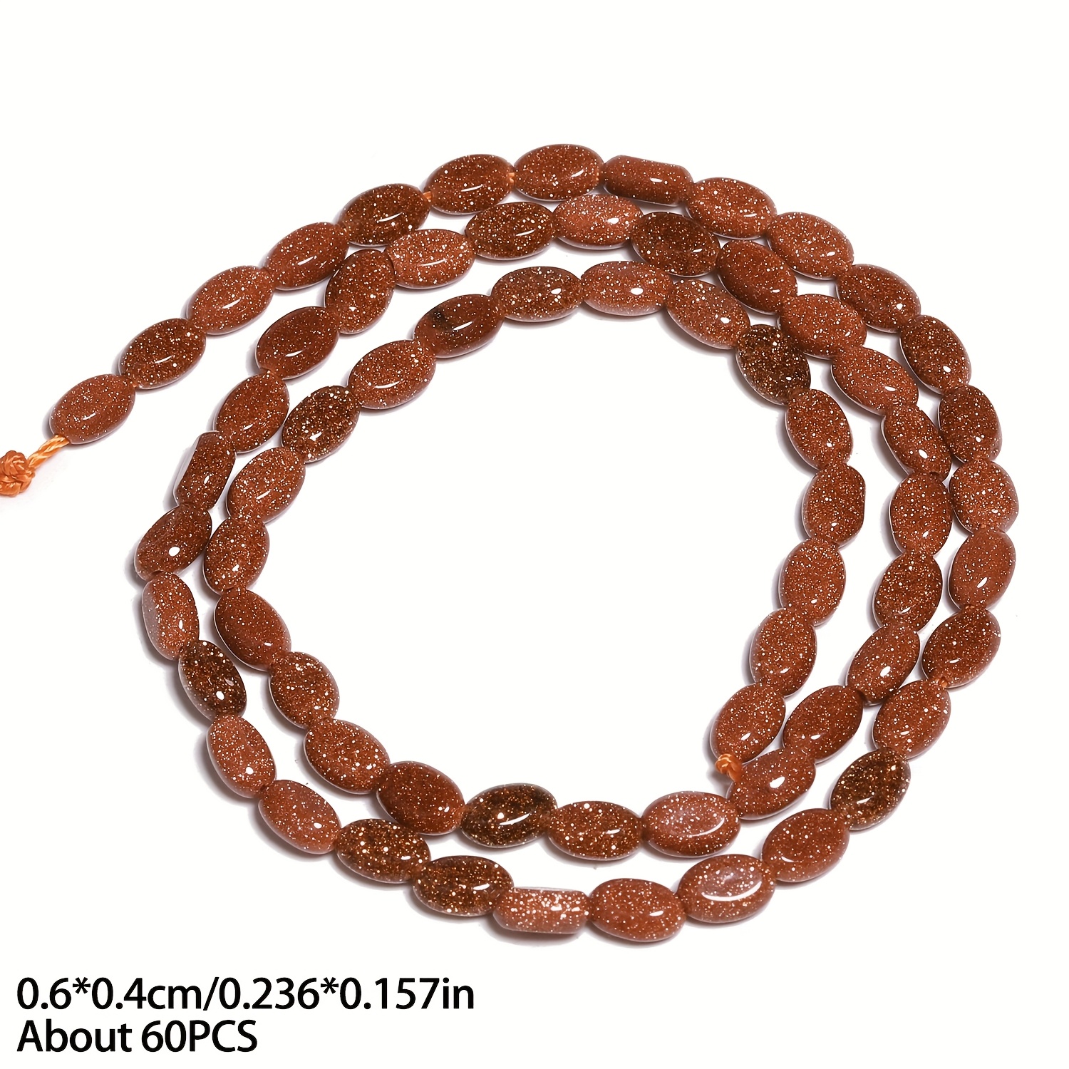 Natural Oval Stone Spacer Beads for DIY Jewelry Making