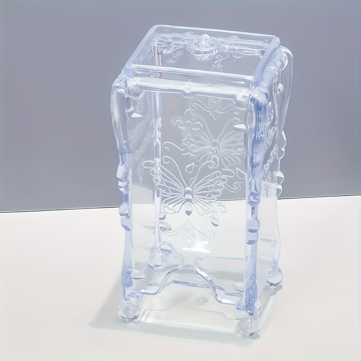 Image of Transparent Acrylic For Storage Box, Transparent Cosmetic Storage Box, Lightweight And Portable, Suitable For Nail Salon Or Home Use