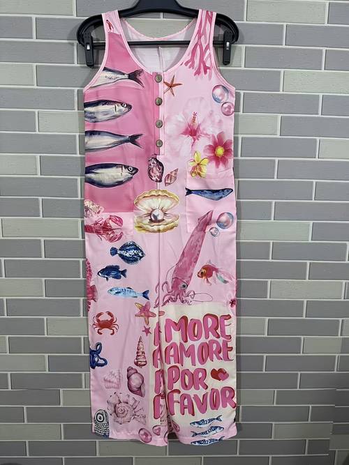 item picture womens vintage ethnic floral art jumpsuit casual work pants loose fitting overalls beach romper ytd cherry