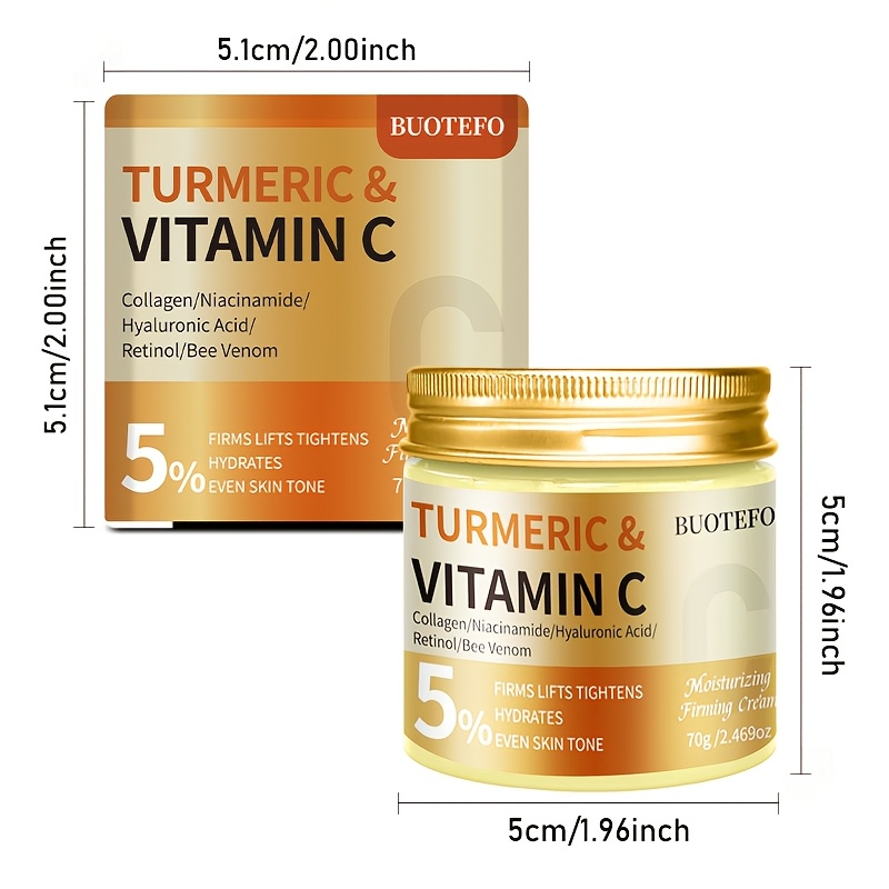 Turmeric and Vitamin C Facial Moisturizer for Deep Hydration