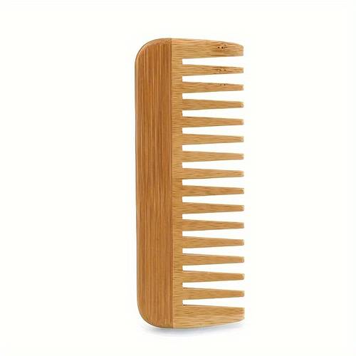 1pc bamboo wooden hair comb for women and men wide tooth comb detangling curly hair and beard comb for men large hair detangling comb no handle detangler comb styling shampoo comb quality wooden curls comb for long hair