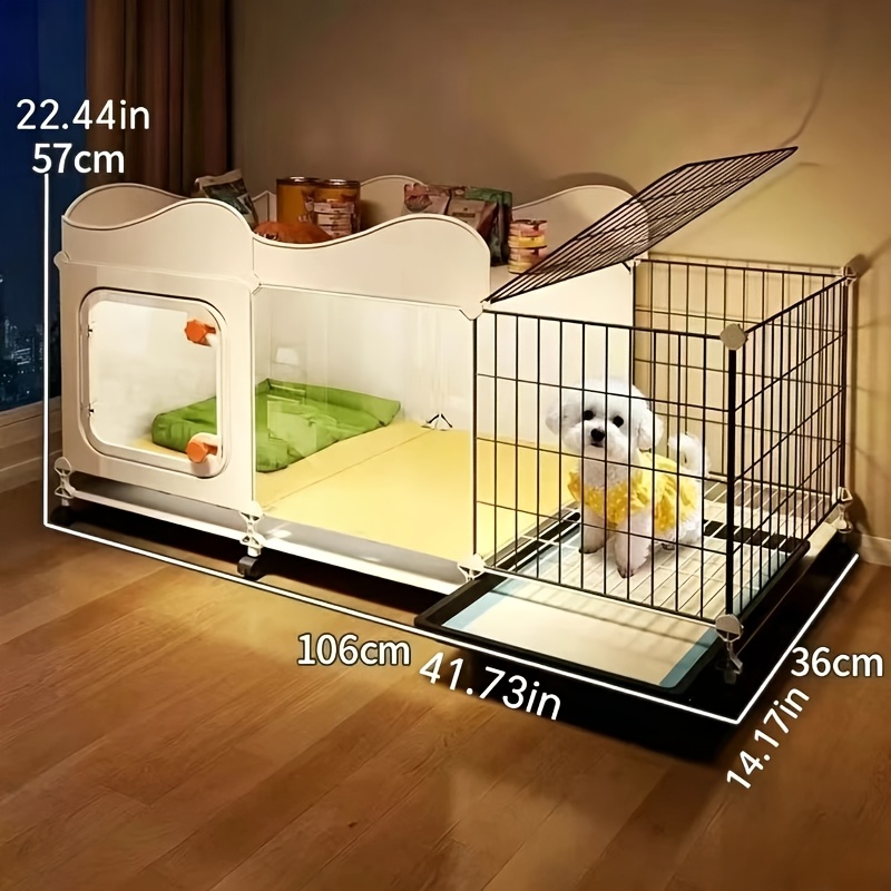 TEMU Household Modular Small Dog Kennel | Breathable Iron Wire And Assembled Puppy Cage