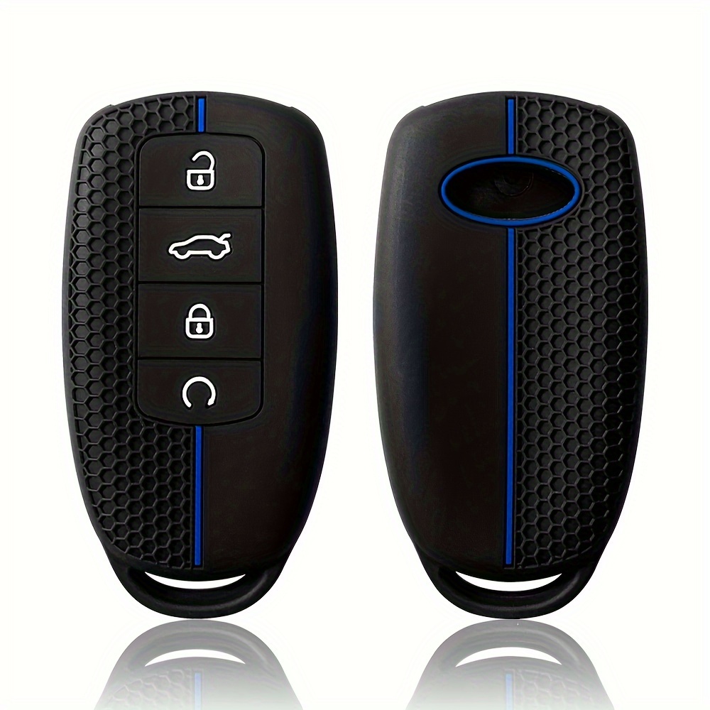 TEMU de Llave de Coche de y Estilo, Compatible con Algunos Modelos Chery - de Silicona Lingyun S - Cubierta para Control Remoto con de Panal -