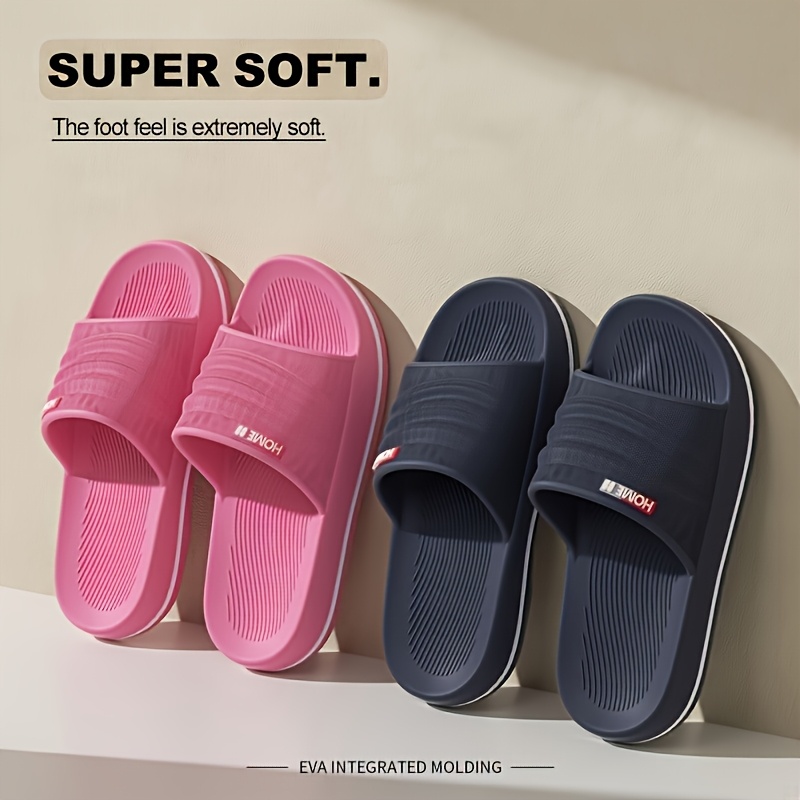 womens eva slide sandals comfortable non slip thick sole open toe for indoor outdoor use   textured design   shower beach and casual wear shower shoes slipon footwear durable traction footwear Product details 5