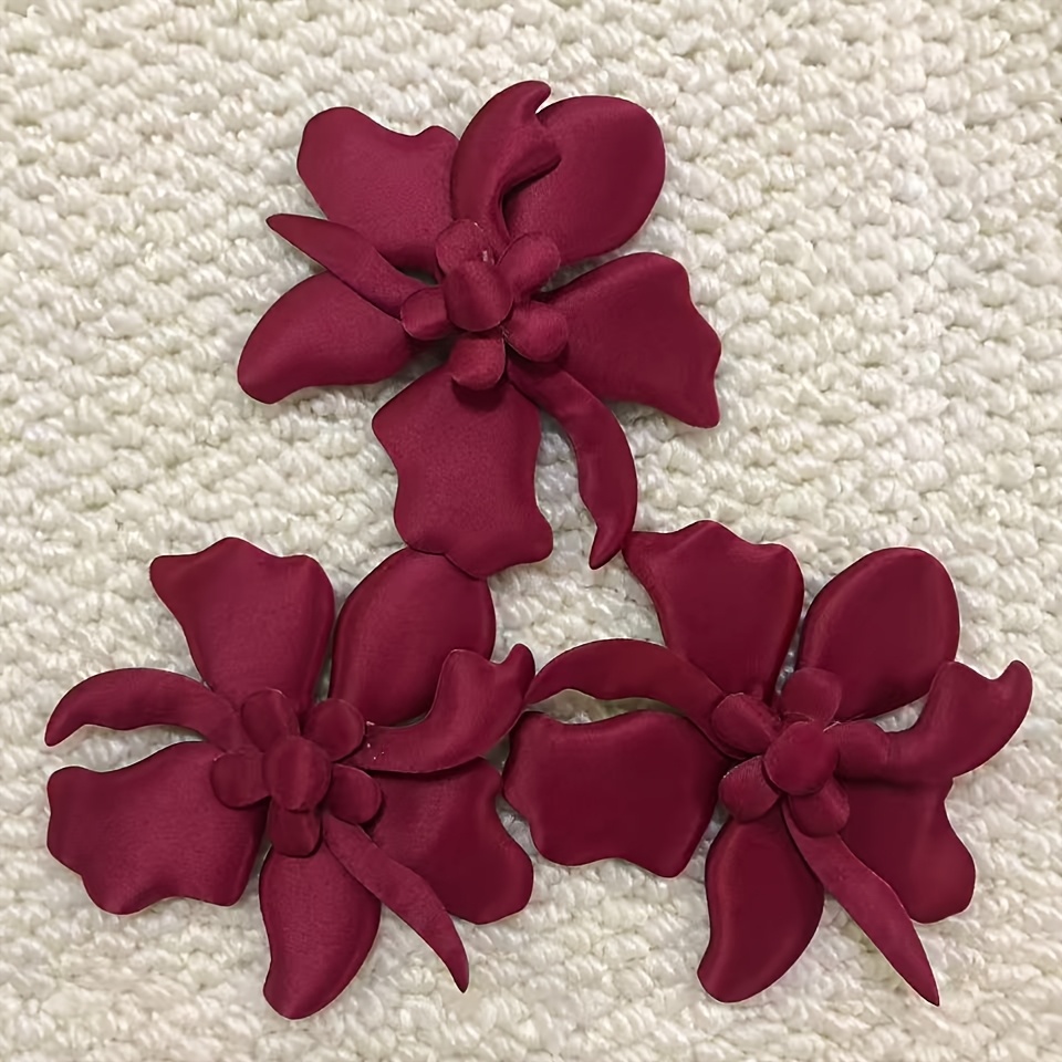 TEMU tridimensionali irregolari in raso lucido, materiali decorativi accessori adatti per toppe decorative fai da te per appassionati di artigianato.