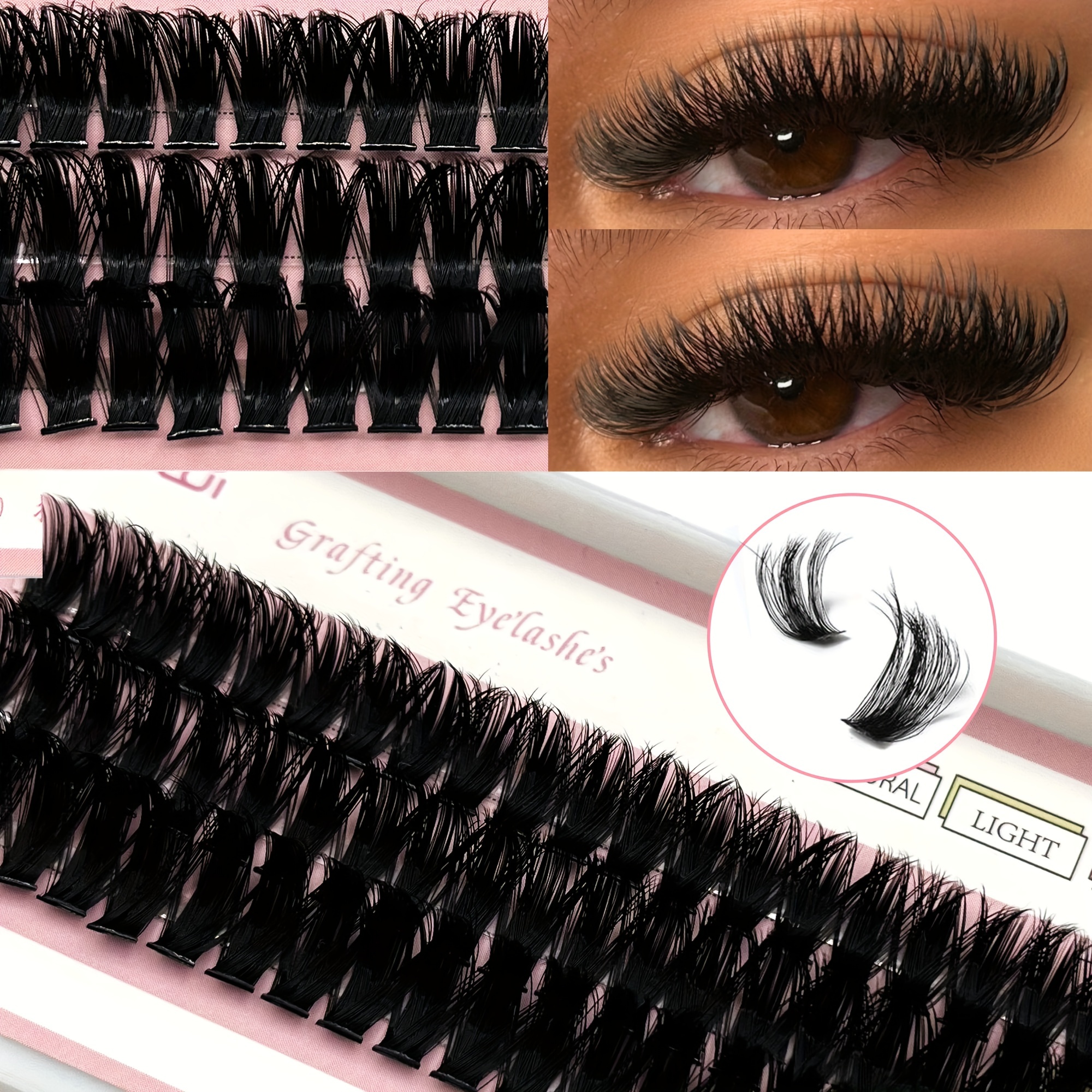 

60pcs Lash Clusters 100d Volume Diy Eyelash Extension Dd Curling Individual Lashes Cluster Diy Eyelash Extensions At Home 12/14/16mm Soft Wispy Clusters False Eyelash