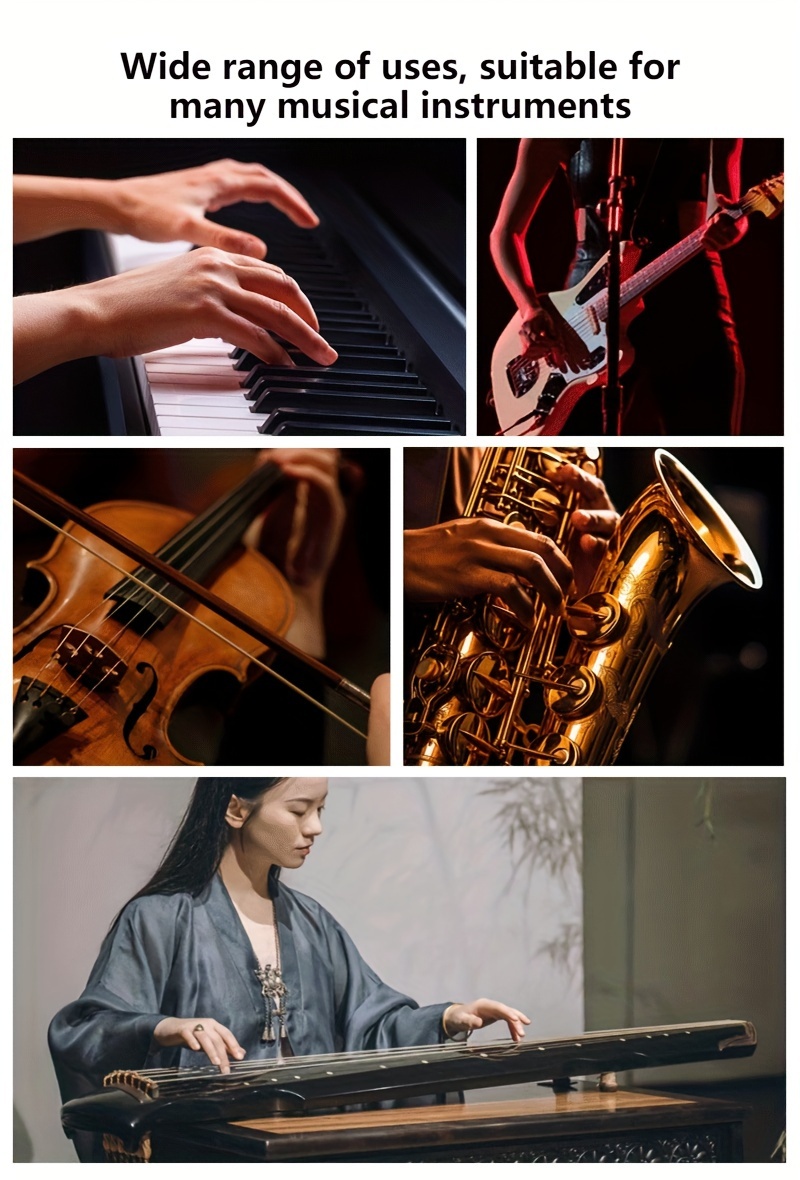 Universele Mechanische Metronoom voor Piano, Gitaar, Viool met Nauwkeurige Beweging, Eenvoudig Te Gebruiken, Geen Batterij Nodig (WHITE