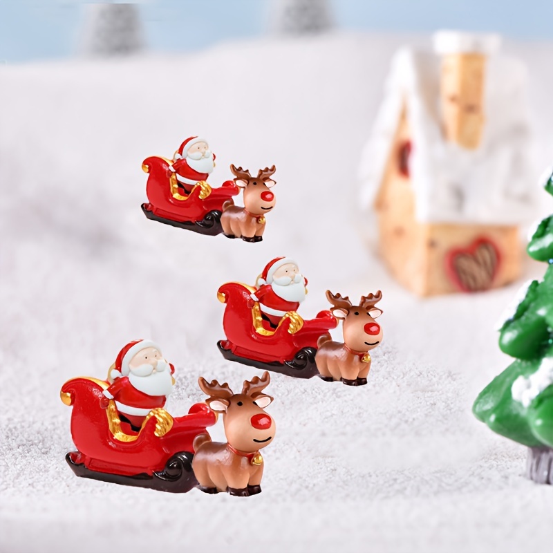 

[top-] 3pcs , & Christmas Decor Set - Miniature For Desk