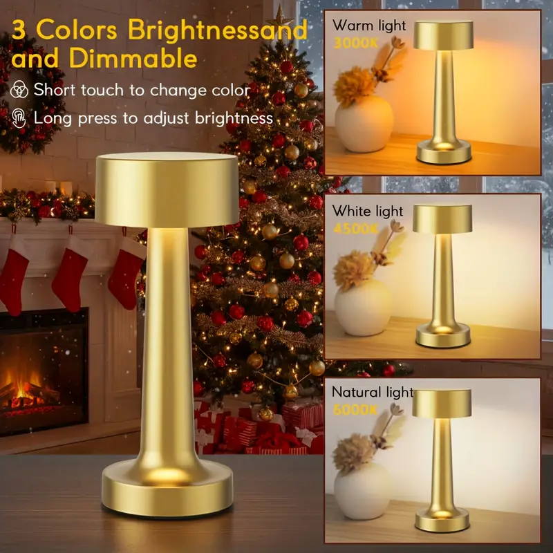 golden metal table lamp rechargeable touch three night light halloween christmas decoration small night light bedroom bedside lamp light portable usb charging led eye protection light table lamp for bedroom table lamp for bedroom lamp for living room bedside lamp for bedroom lamp table rechargeable table lamp night lamp bedroom lamp nightstand lamp lamp for home decor desk lamp bedside night lamp bedside night lamps bedside table Product details 1