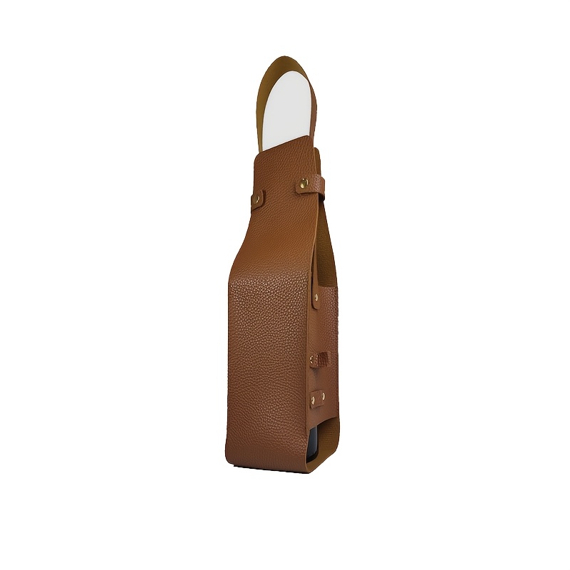 Image of Single-piece Home Synthetic Leather Wine Bag, High-end Wine, , Rum, And Vodka Gift Bag, Stylish And Box For Bar Parties And Gatherings
