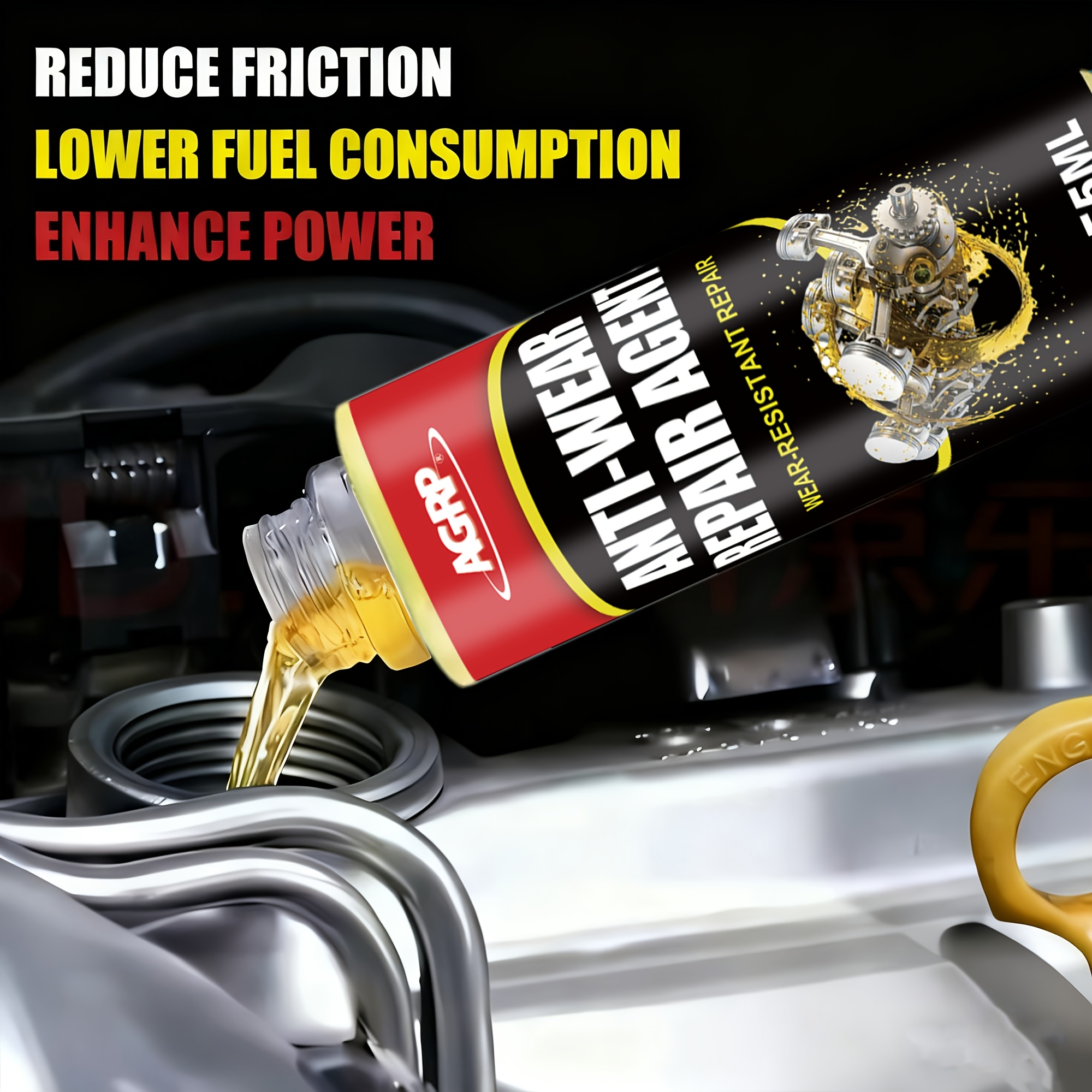 TEMU Agrp Engine Anti-wear Repair Agent Compatible For Diy Mechanics & Car Owners - Cylinder Block Restoration, Leak Sealing, Fast-acting Engine