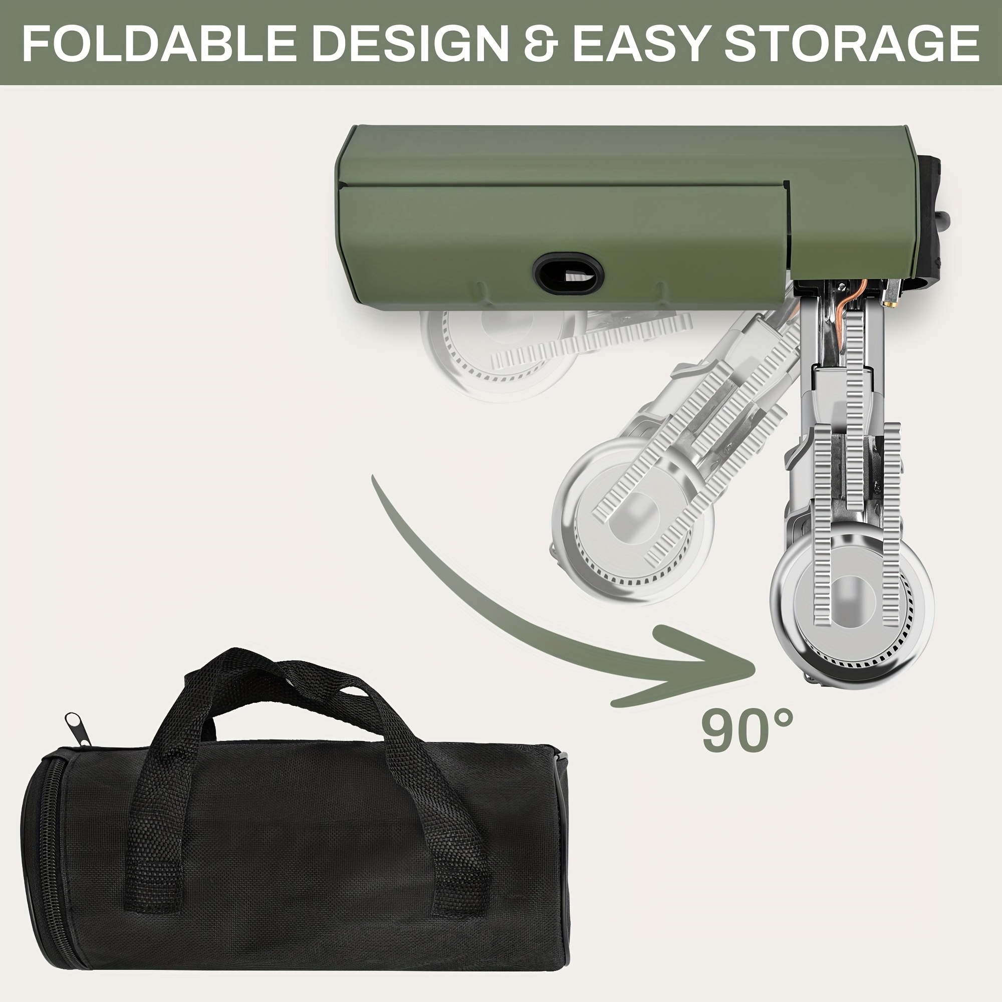 Portable Camping Stove 1550W with Foldable Design And Storage Bag, Outdoor Cooking, Hiking, Picnic, Adventure, And Travel, Easy Electronic Ignition