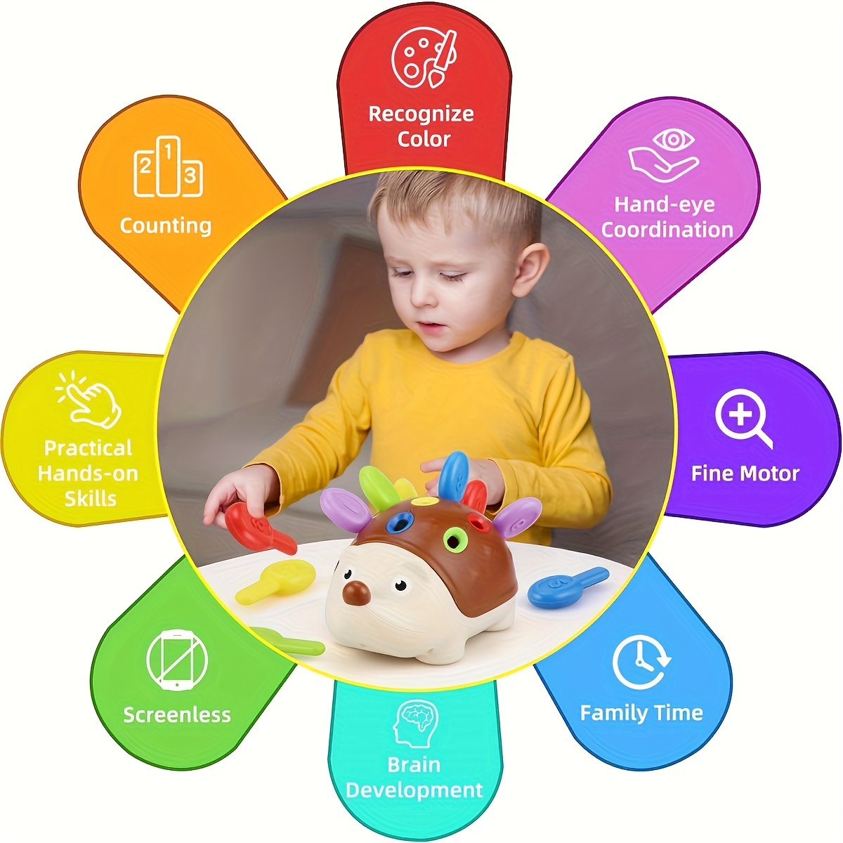 Hedgehog Splicing Hand-Eye Coordination Toy