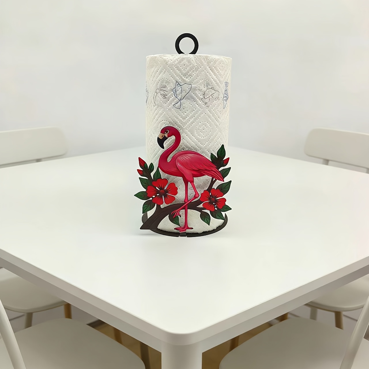 E-shop Flamingo-förmiger Taschentuchhalter. Ideal für rustikale Esszimmer, nordische Küchen, Balkon-Entspannungsbereiche Büroschreibtische. Bietet