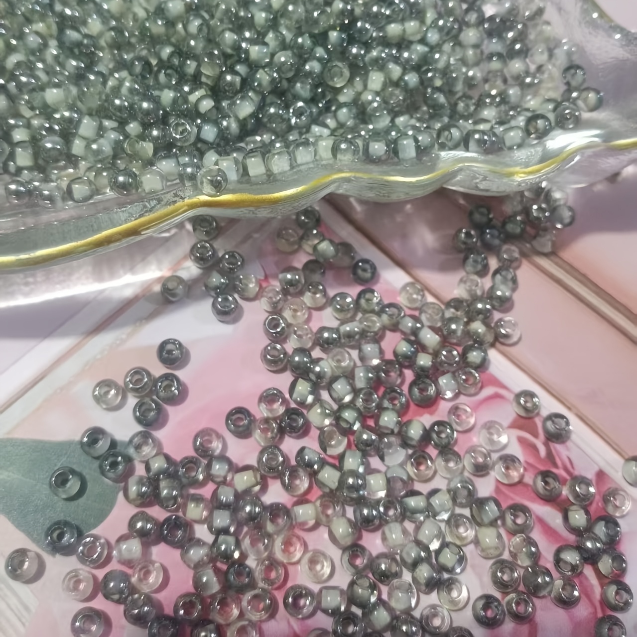 405pcs 4mm Colorful Artificial Glass Jade Beads for DIY