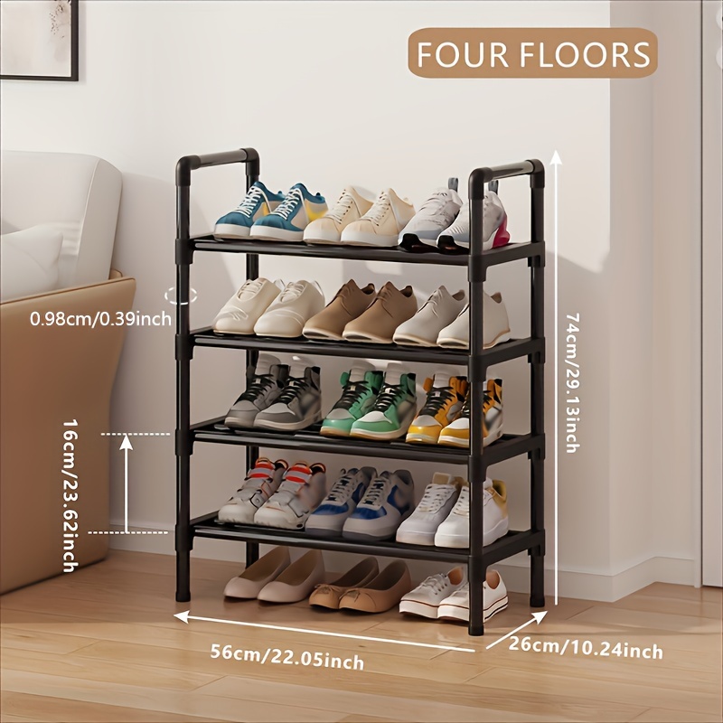 Wooden Shoe Storage Stand 7 Tiers Big Shoe Rack Organizer Multi-Shoe Rack  White