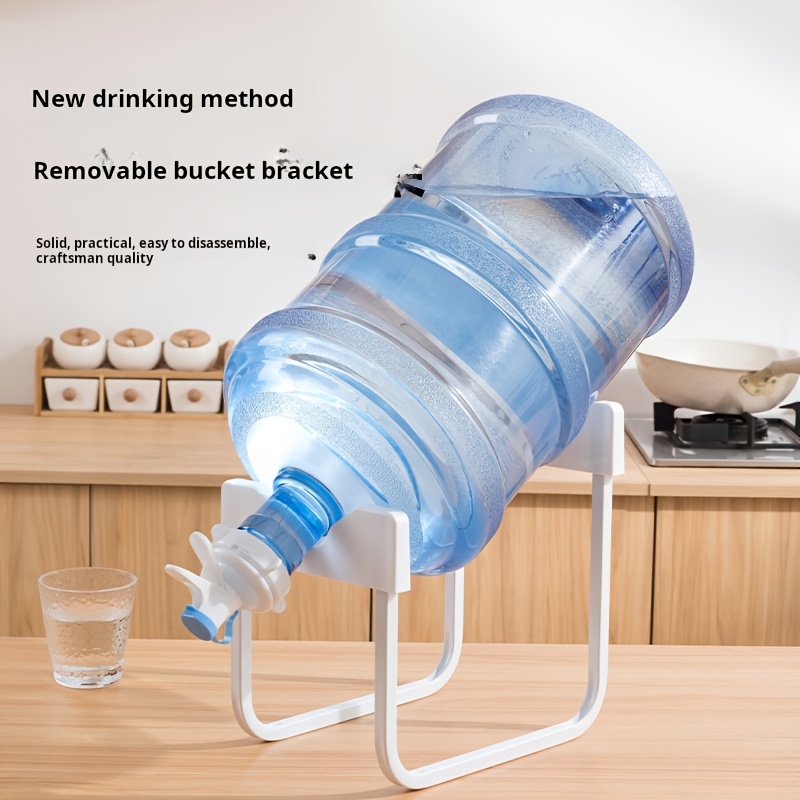 Water Bottle Holder Stand 18.93 L Water Jug Stand with Spigot Heavy Duty Carbon Steel Portable Water Dispenser Stand for Office Home Outdoor Camping Non-Slip Stable U-Shaped Design Easy to Assemble Detachable, Utility Racks