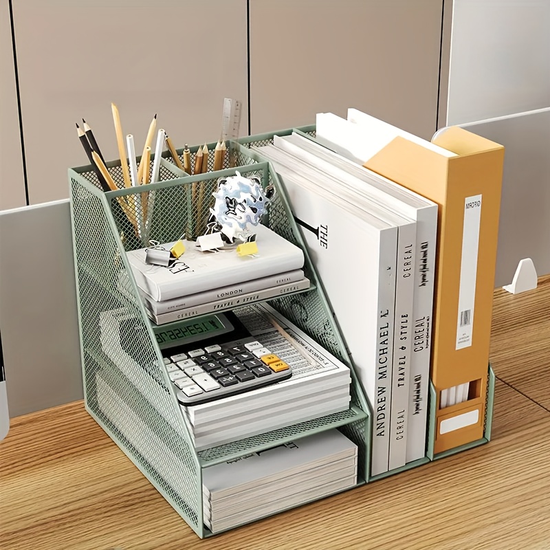 multifunctional desktop organizer multi layer iron storage Temu