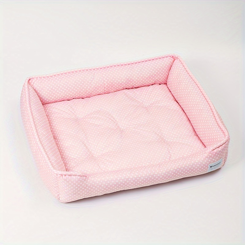 1pc korean style pet bed for   checkered   removable washable sleeping mat   for pets Product details 5