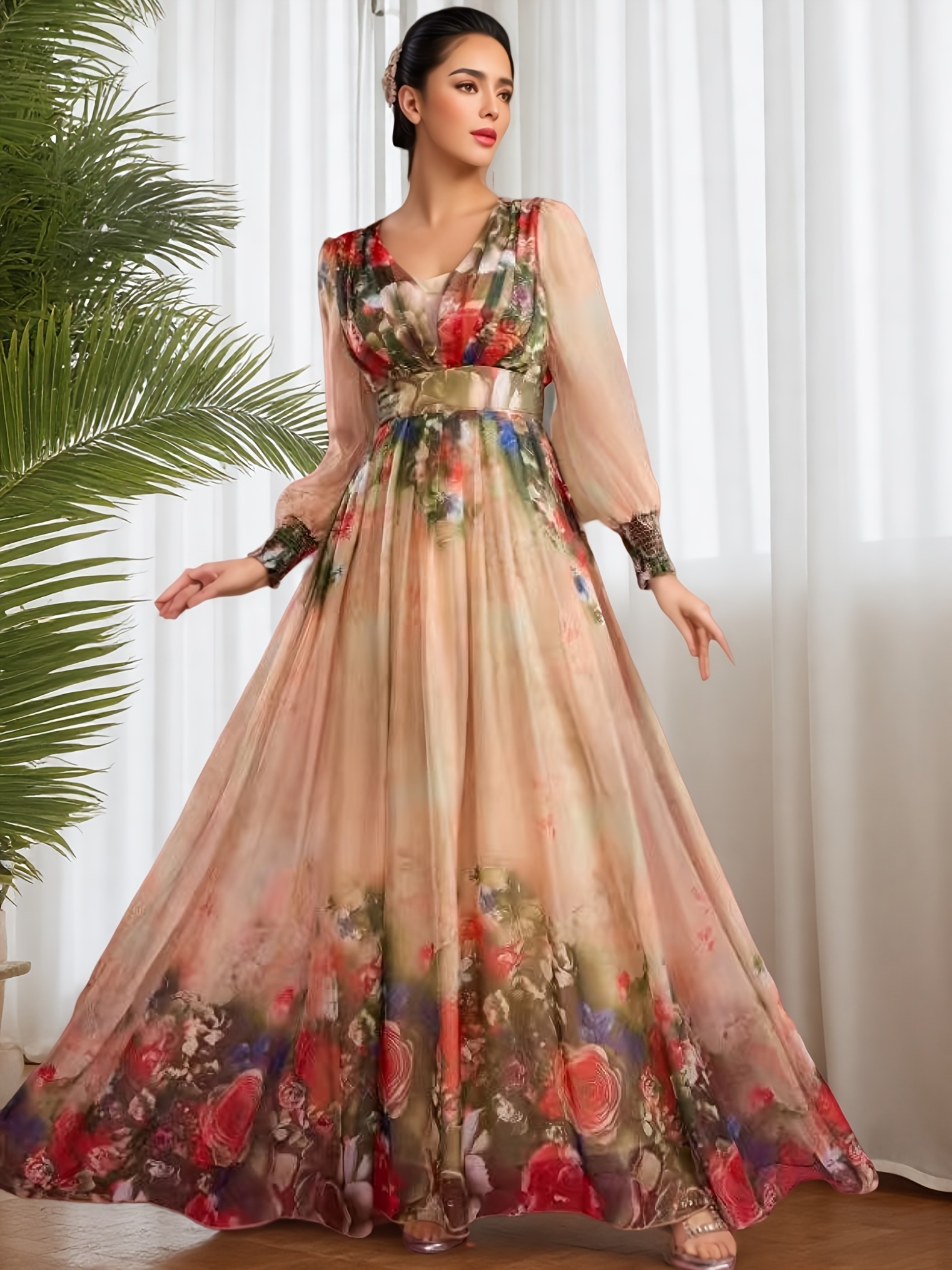boho floral dresses sold on Temu Australia