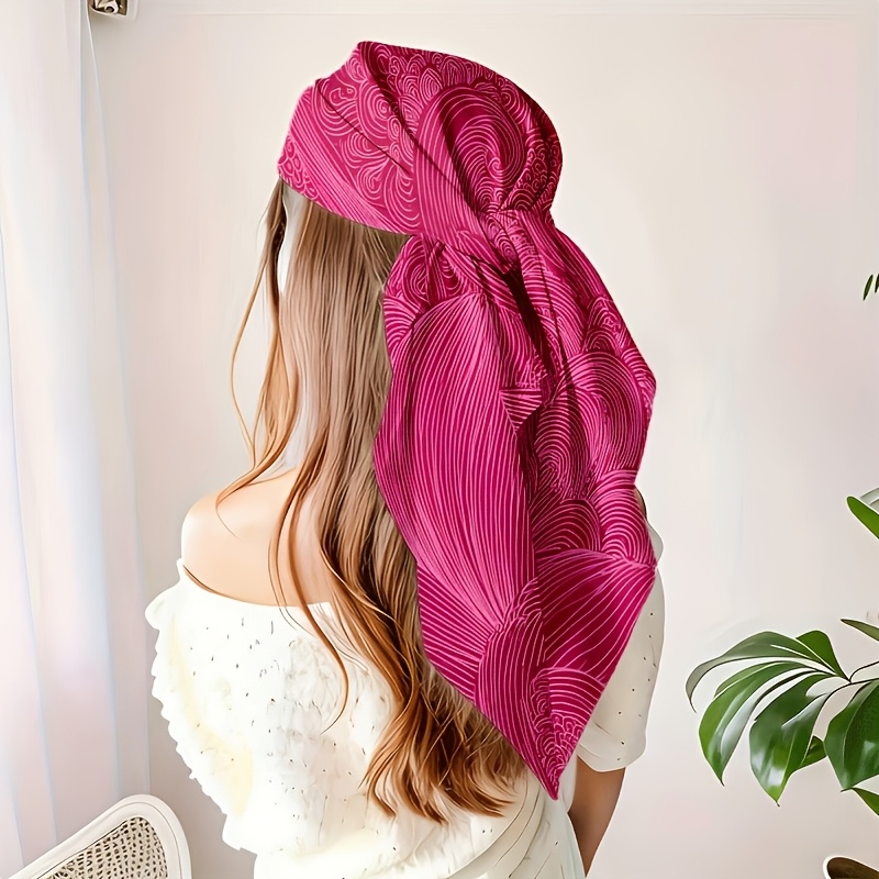 TEMU 1pc Outdoor Multi-functional Headwear With And Contrast , For Daily Wear, Commuting, Casual Gatherings, Beach, Yoga, Fashionable And Versatile,