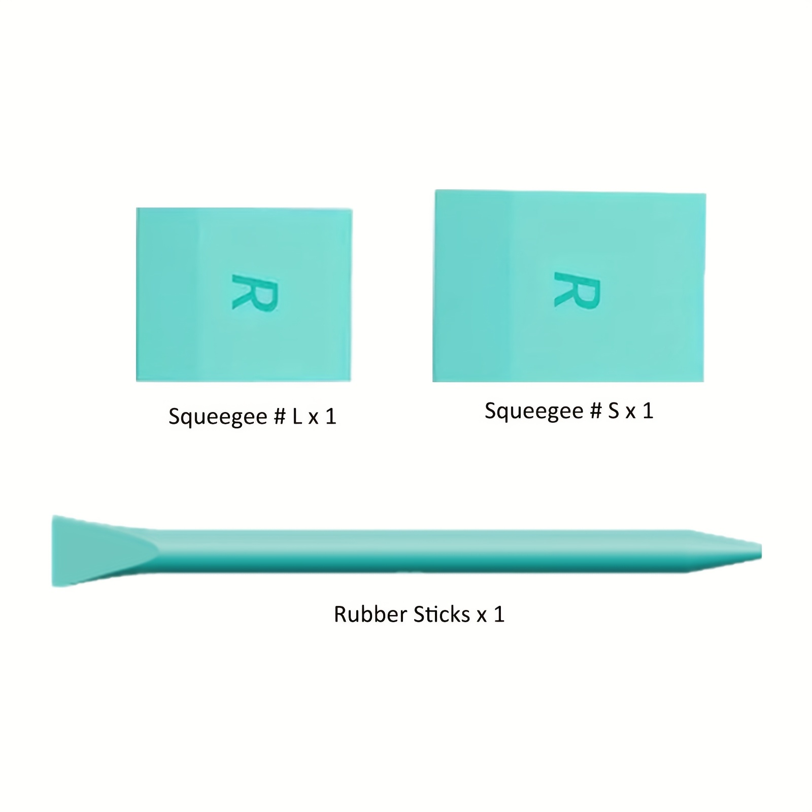 E-shop 3/8 Stücke Abzieher-Gummistäbchen-Set für Kreidepaste, wiederverwendbare Siebdruck-Werkzeuge für DIY-Bastelarbeiten, Mini-Abschaberstäbe zum