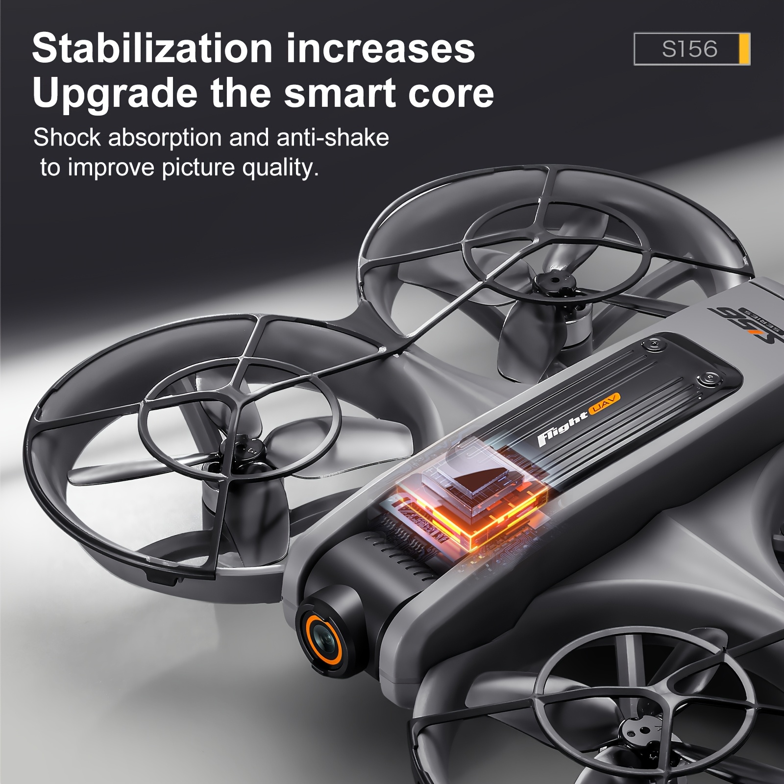 IKUFEN Long-Endurance Drone with Dual Cameras, 5Inch LCD Remote Controller, Brushless Motor, Foldable Design, Quad Obacle Avoidance, Optical Flow Positioning, Battery/USB Powered - Gift for Halloween, Christmas, New Year