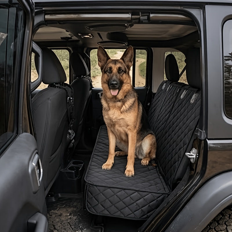 TEMU Pet Car Seat Protector For The Back Seat – Extra-thick, Durable,, Scratch-resistant, And Stain-resistant; Non-slip Design To Prevent Shifting;