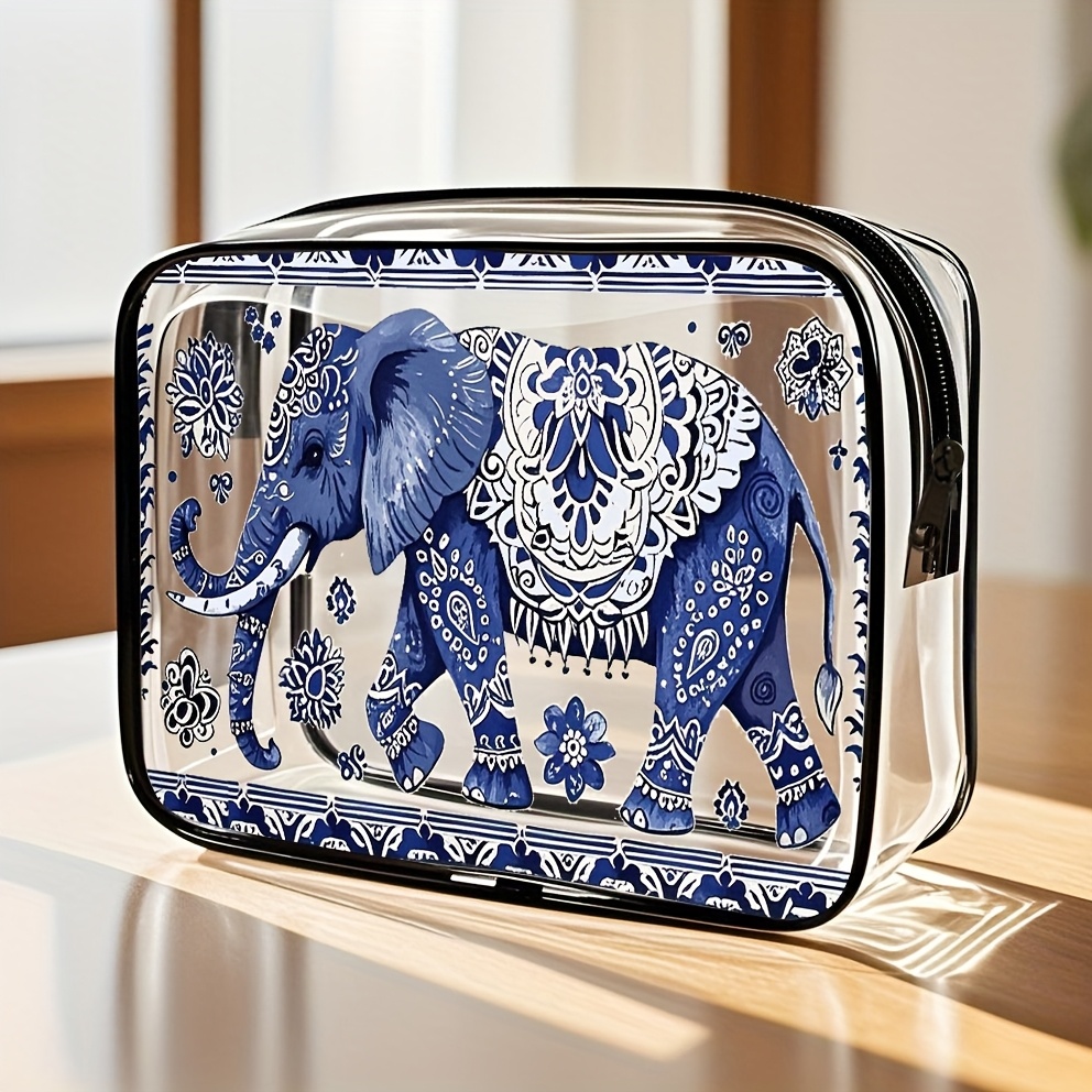 Image of Zipper Closure, Large Capacity, Easy To Clean - Fashionable High-quality Storage Bag For Women And Girls, High-quality Small Pouch, Pvc Cosmetic Bag, Toiletry Bag, Travel Portable, Tsa Approved