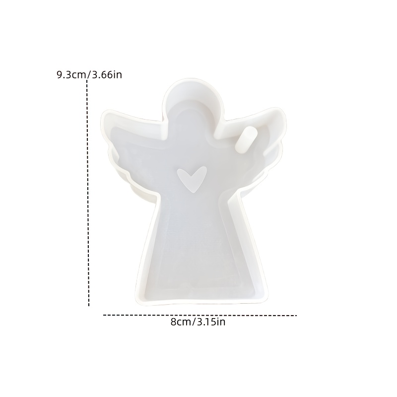 Image of Resin Silicone Jewellery Mould 1pc Love Pendant Epoxy Mold Heart Listing Molds Handmade Gypsum Ornament Mold Home Decor Making Supplies