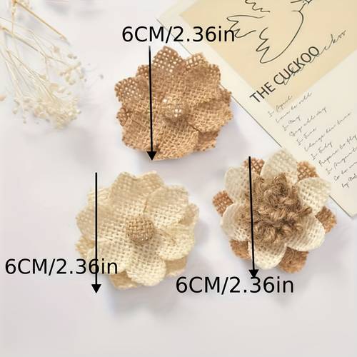 10 handmade burlap flowers rustic charm for diy bouquets and home decor weddings parties and mothers day crafts